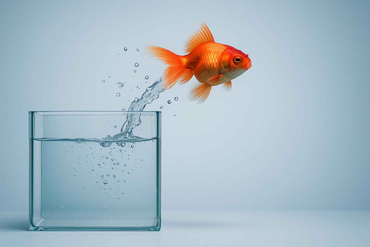金魚が水槽から飛び出す夢で容器から飛び出すとどうなる？