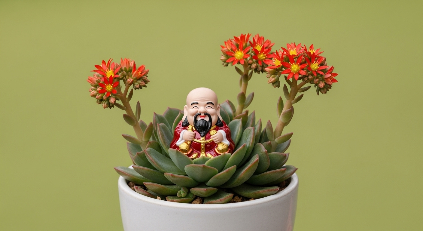 七福神に花が咲くのは縁起が良い？