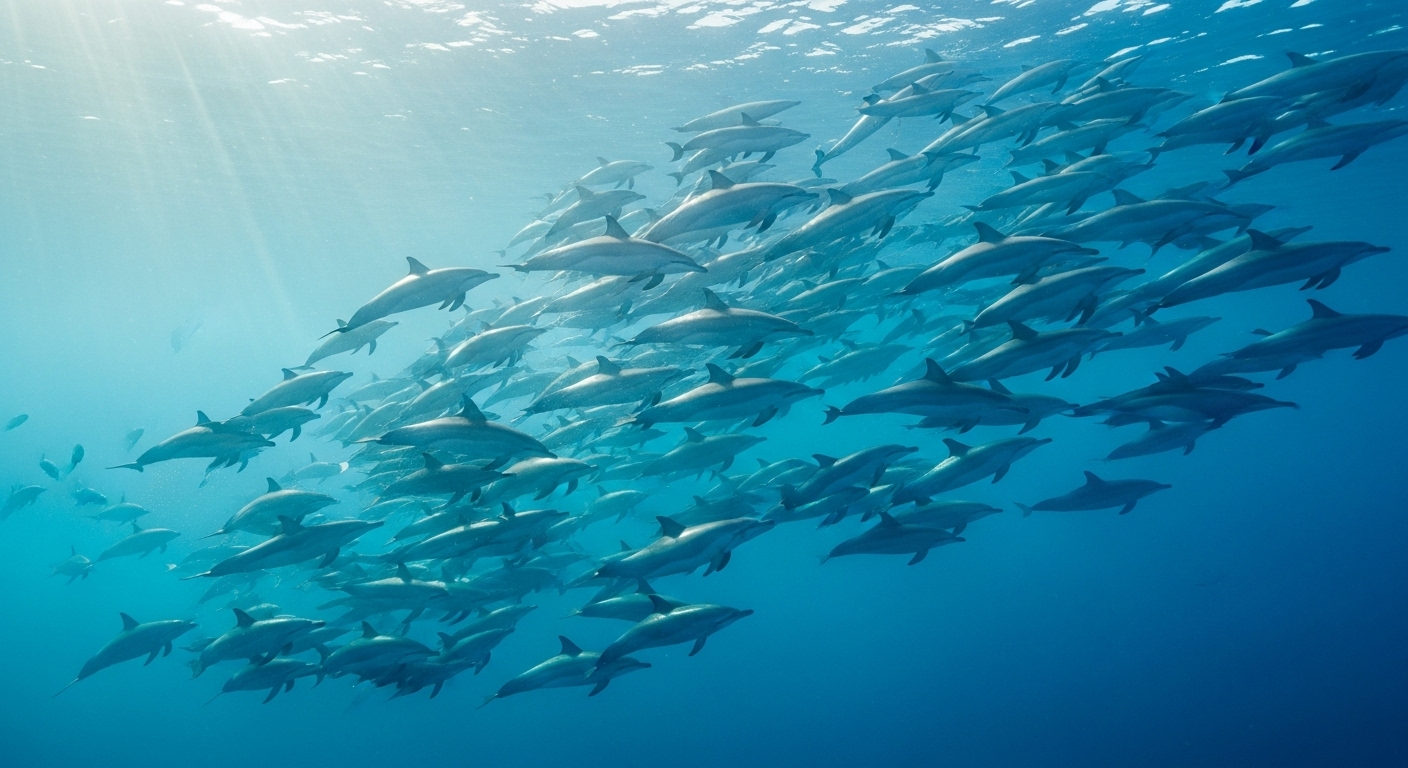 【夢占い】イルカの群れ・大群が現れる夢の意味