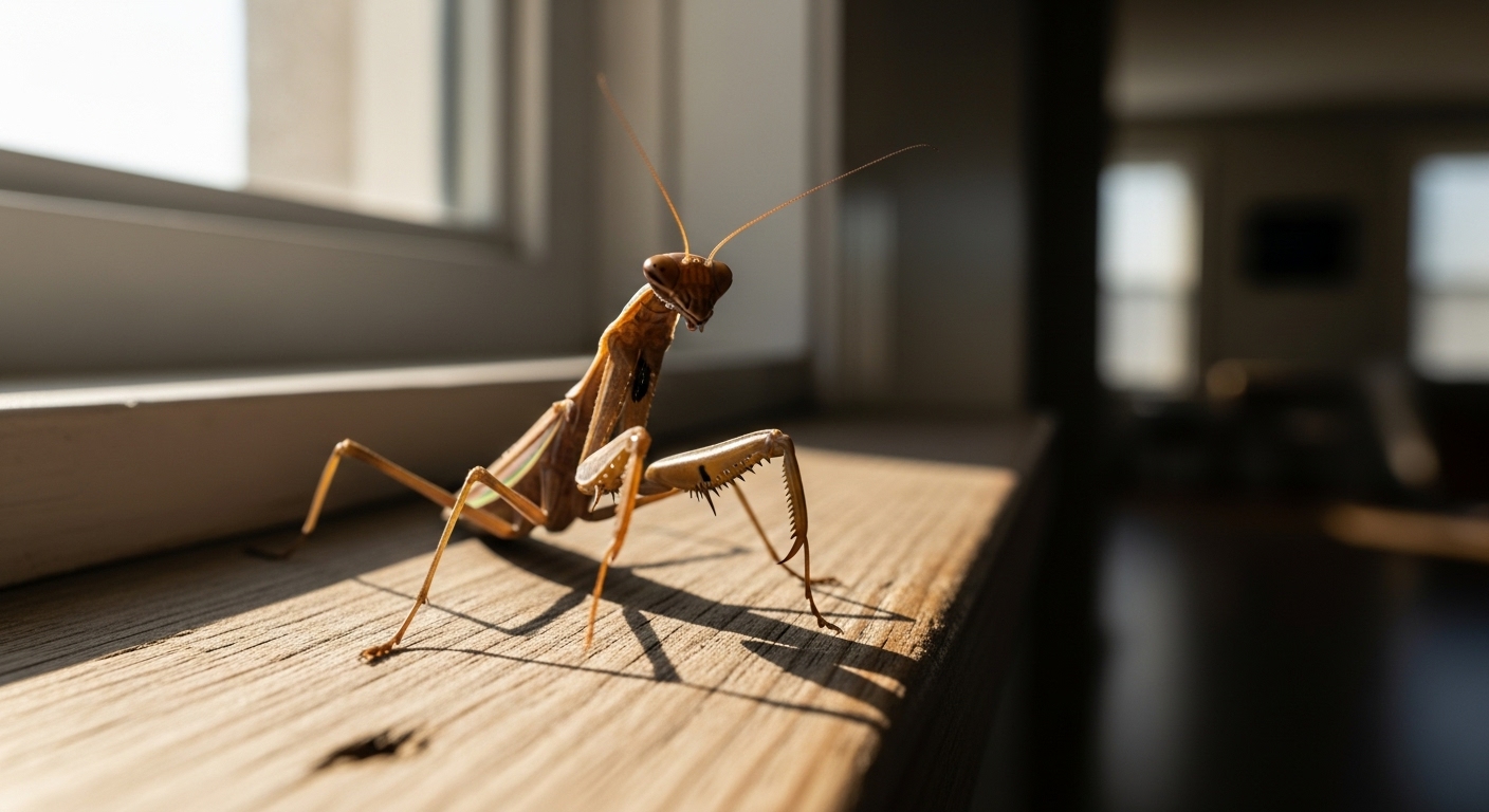 茶色いカマキリの夢の意味