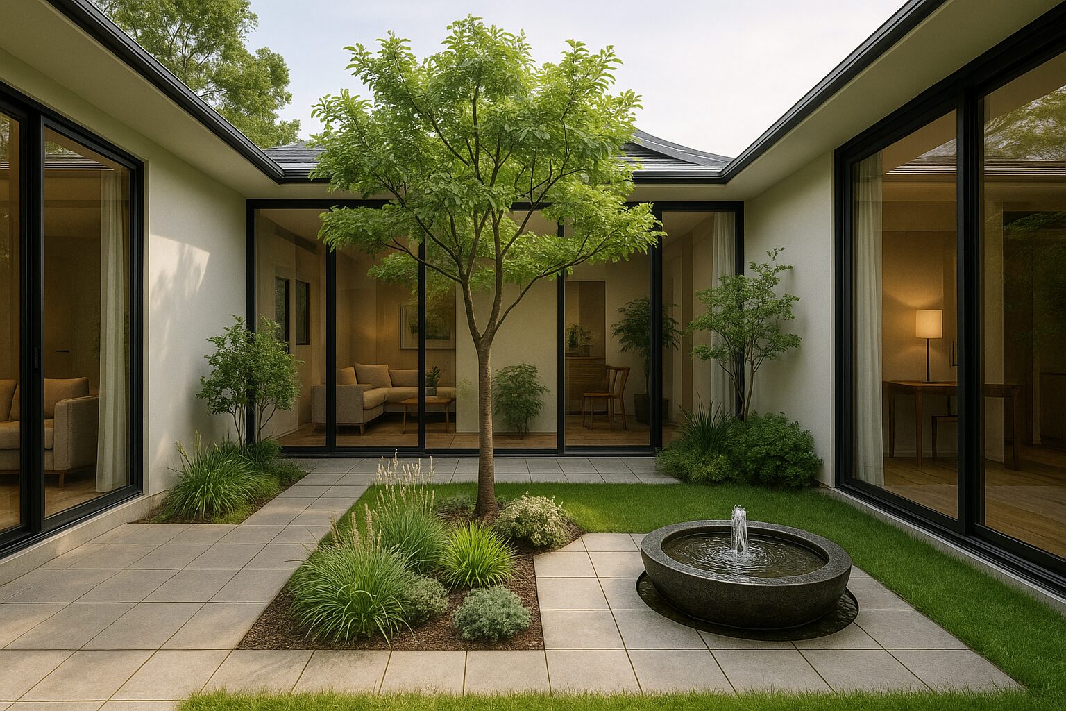 風水で中庭のある家は凶?対策と後悔しない間取りのポイント