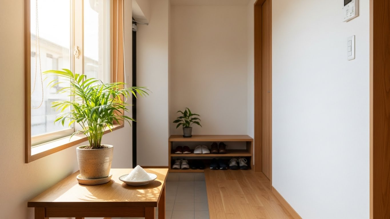 観葉植物や盛り塩で運気を上げる