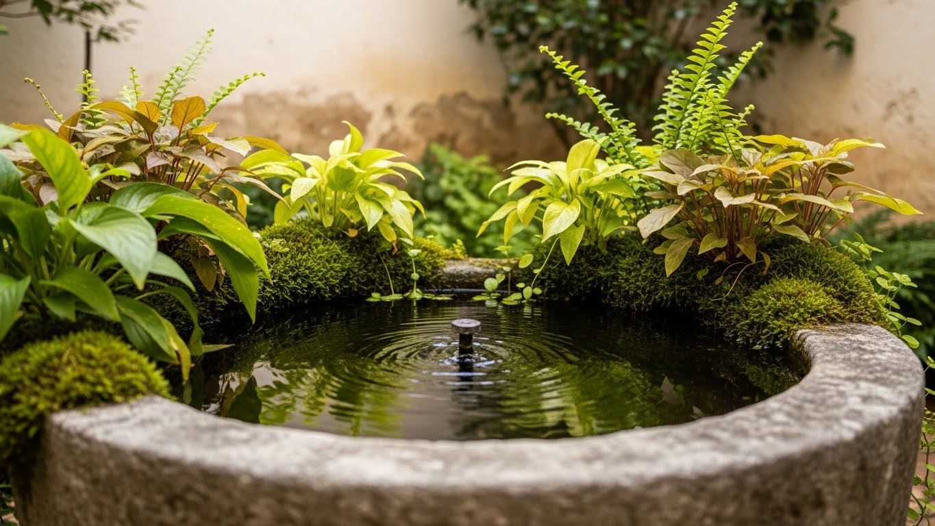 水や植物で「気」の流れを整える工夫