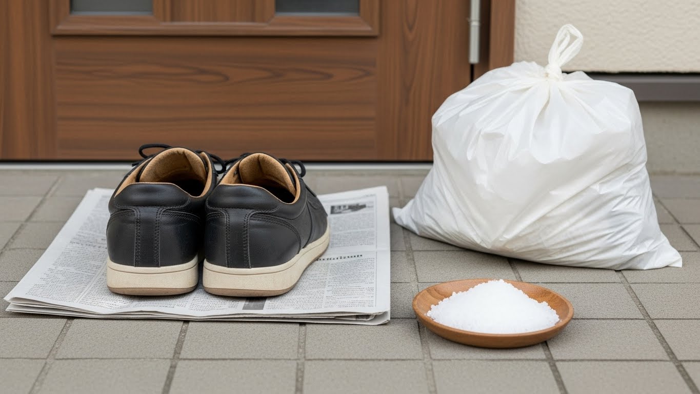 風水的に運気を整える靴を捨てる方法