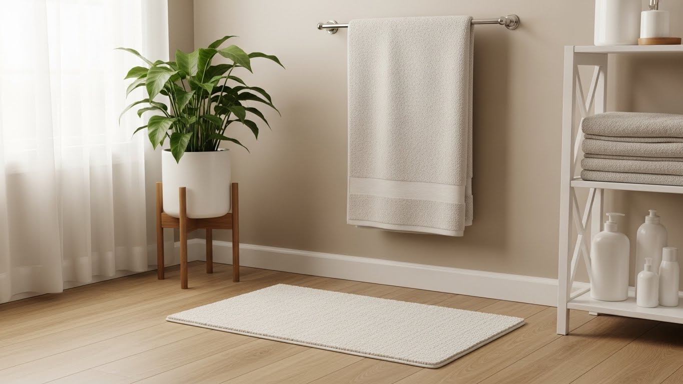 観葉植物やバスマットを取り入れた開運習慣