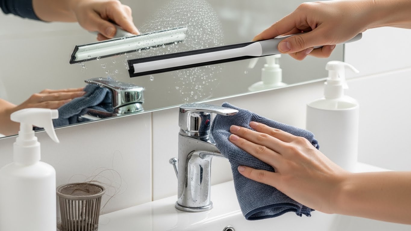 鏡の曇りや排水口の詰まりを放置しない掃除術