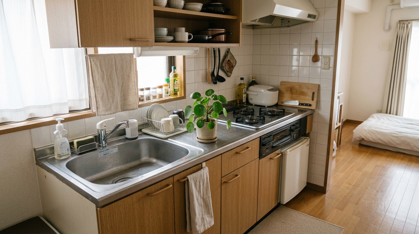 キッチンの水と火を観葉植物で調和させるコツ