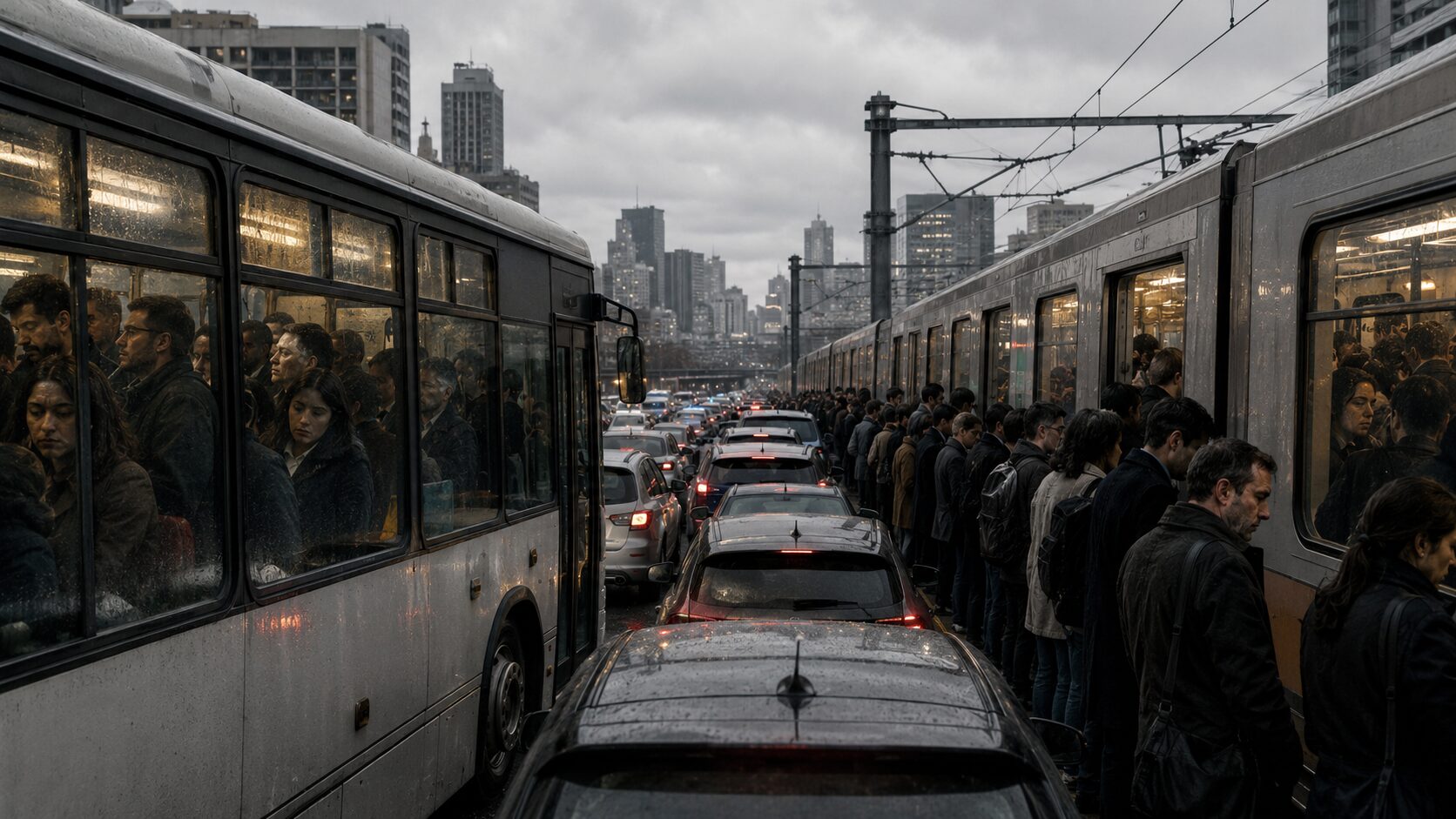 バスや電車の渋滞が示す組織の停滞